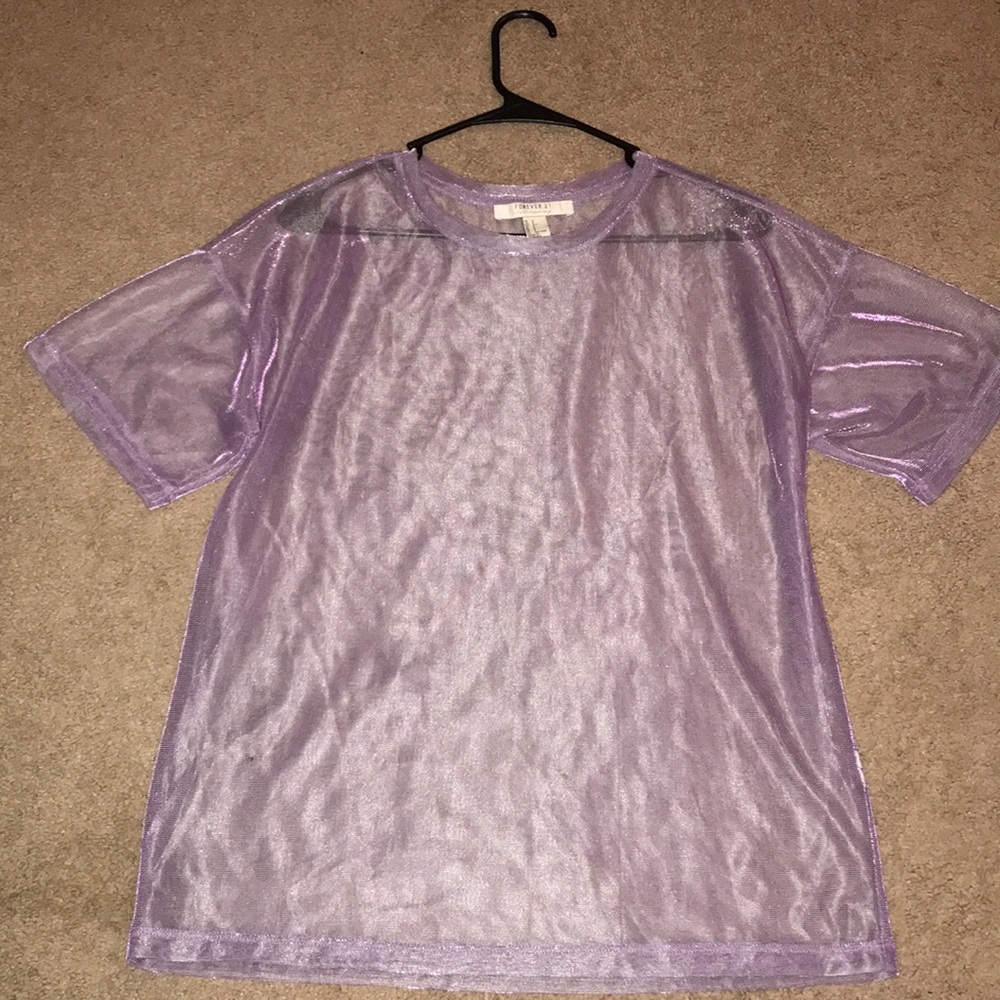 Forever 21 Mesh Short Sleeve